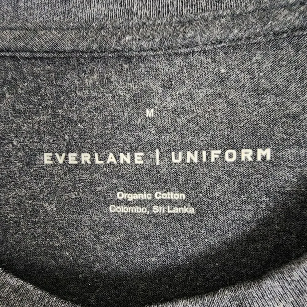 Everlane The Organic Cotton Slim Tee Heather Grey Men's Size Medium NWT Uniform - Picture 6 of 9